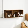 vidaXL Wall Cabinet Smoked Oak Engineered Wood Medium Wall Mounting