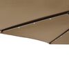 vidaXL Garden Parasol Taupe Polyester fabric, steel Large Tiltable