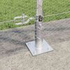 vidaXL Fence Post Silver 82.02 x 3.94 ft (0.51 in mesh) Steel