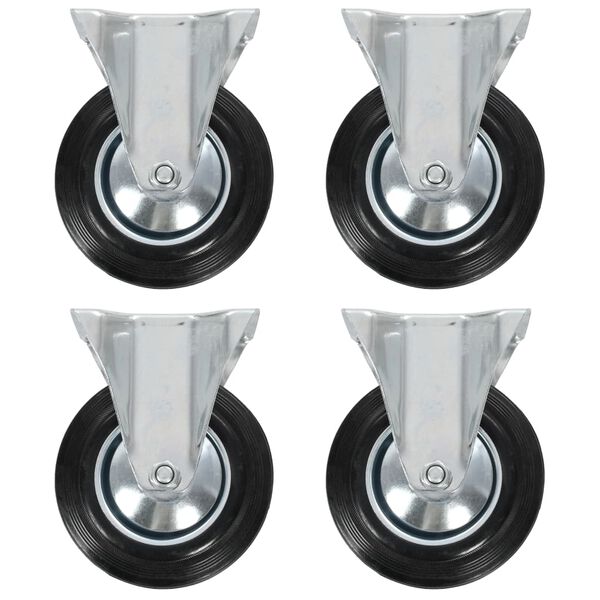 vidaXL Fixed Casters 4 pcs 6.30 "
