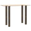 vidaXL Coffee Table Leg Natural steel Powder-coated steel 43.3-44.1 in