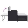 vidaXL Outdoor Furniture Set Black Powder-coated steel Medium