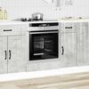 vidaXL Oven Cabinet Concrete Gray Engineered Wood Compact