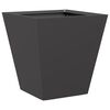 vidaXL Garden Planter Set of 2 Black Cold-rolled steel 11.8x11.8x11.8 in