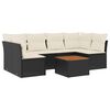 vidaXL Garden Sofa Set Black
