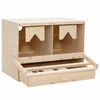 vidaXL Chicken Laying Nest Brown and natural wood Solid pine wood, MDF