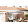 vidaXL Retractable Awning Light gray 137.80" x 98.43" fabric