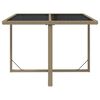 vidaXL Garden Table Beige and Black