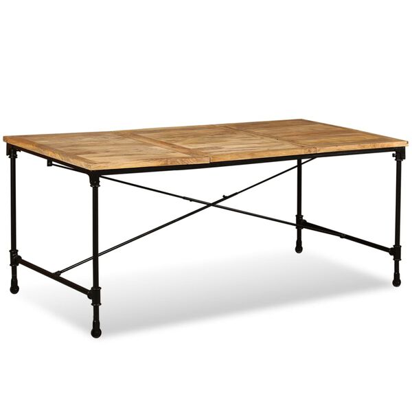 vidaXL Dining Table Solid Mango Wood 70.9"