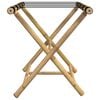 vidaXL Folding Luggage Rack 24.4"x16.5"x19.9" Bamboo