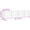 vidaXL Planter Anthracite 480 x 50 x 45 cm Galvanised Steel