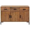 vidaXL Sideboard Brown Solid pinewood Medium Sideboard Rectangular