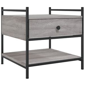 vidaXL Coffee Table Grey Sonoma Engineered wood 19.7x19.7x19.7 in