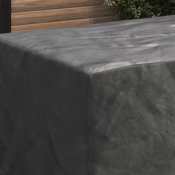 vidaXL Furniture Cover Plain Black 78.74 x 43.31 x 27.56 in 600D