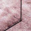 vidaXL Shaggy Rug Dusty Pink 100% Polyester 47.2 x 47.2 in Shaggy Rug