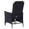 vidaXL Armchair Black, Cream White