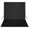 vidaXL Backdrop Support System 10 x 10 ft Black