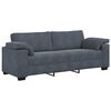 vidaXL Sofa Set Dark Grey Velvet (100% polyester), wood, metal Large
