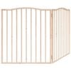 vidaXL Dog Gate Set of 2 Brown Poplar Wood 63 in total length