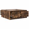 vidaXL Coffee Table Smoked oak Engineered wood 39.4 x 39.4 x 15.7 in
