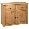 vidaXL Sideboard Natural wood Solid pine wood Large Sideboard