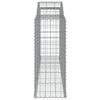 vidaXL Gabion Basket Set of 2 Silver Galvanized iron Large Durable