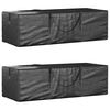 vidaXL Christmas Tree Storage Bag Set of 2 Black Polyethylene Large