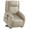 vidaXL Electric Stand Up Massage Recliner Chair Cream
