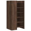 vidaXL Shoe Cabinet Brown Oak Engineered Wood Medium Shoe Cabinet