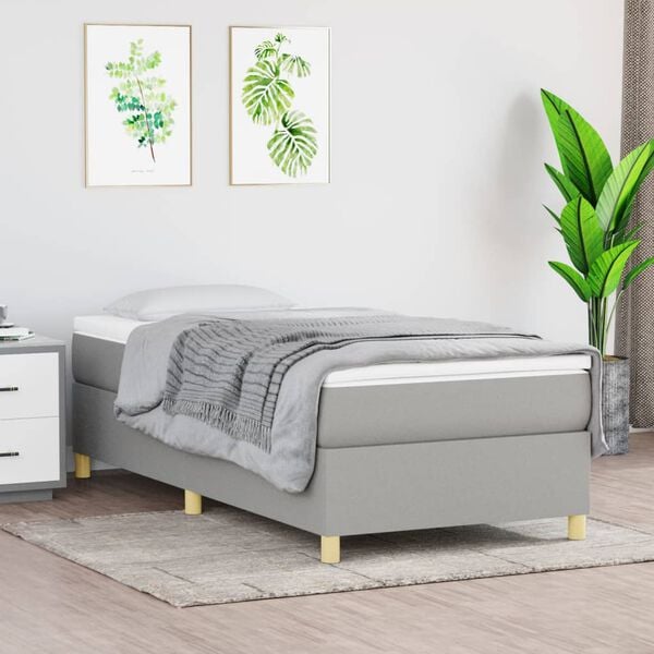 vidaXL Bed Frame Light Grey