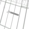 vidaXL Rabbit Cage Silver 215 x 100 x 85 cm Galvanised Steel
