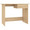 vidaXL Desk Sonoma Oak Engineered Wood Compact Corner Desk Rectangular