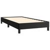 vidaXL Bed Frame Black Faux leather, Plywood, Engineered wood Twin XL