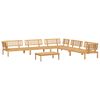 vidaXL Pallet Sofa Set Natural Wood Solid Acacia Wood Large Modular