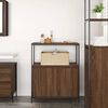 vidaXL Bathroom Cabinet Brown Oak Engineered wood Medium Adjustable Feet