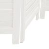 vidaXL Room Divider 5 Panels White Solid Wood Paulownia