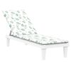 vidaXL Deck Chair Cushion Leaf Pattern Oxford fabric (100% polyester)