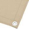 vidaXL Balcony Screen Beige 29.5x393.7" 100% Polyester Oxford
