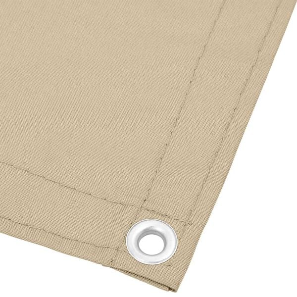 vidaXL Balcony Screen Beige 29.5x393.7" 100% Polyester Oxford
