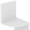 vidaXL Wall Corner Shelf White Engineered wood Medium Wall Corner Shelf