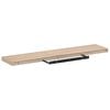vidaXL Floating Shelf Oak Engineered wood with oak veneer, metal Medium