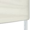 vidaXL Party Tent Cream 210D oxford fabric with silver coating, Steel