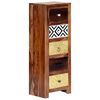 vidaXL Side Cabinet Natural wood and mixed patterns