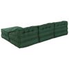 vidaXL Modular Sofa 4 pcs Green Fabric