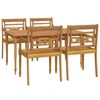 vidaXL Garden Dining Set Natural Wood Solid Teak Wood Large Durable