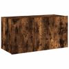 vidaXL TV Wall Cabinet Smoked Oak Engineered Wood Medium TV Wall Cabinet