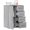 vidaXL Sideboard Gray Sonoma 23.2"x15.4"x31.5" Engineered Wood