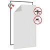 vidaXL Insect Screen White, Black Fiberglass, Polyethylene 31.5 x 55.1 in