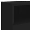 vidaXL TV Wall Cabinet Black Engineered wood 15.7" x 11.8" x 11.8