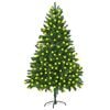 vidaXL Christmas Tree Green Polyethylene, Steel Large Height-Adjustable